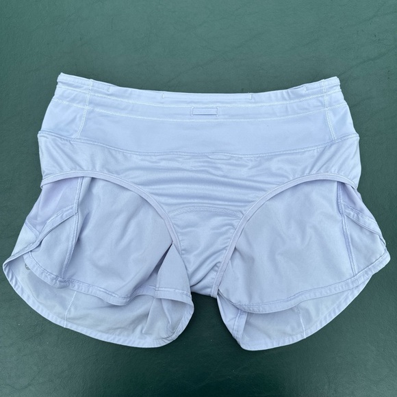 Lululemon Speed Up Short Long 4" Updated Fit In Serene Blue. Size 6 Tall. - Picture 10 of 16